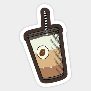 Tasty Iced Coffee Cup Sticker